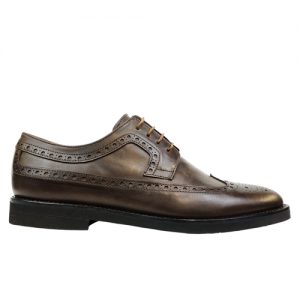 453 scarpa extralight spazzolato vitello testa di moro profilo