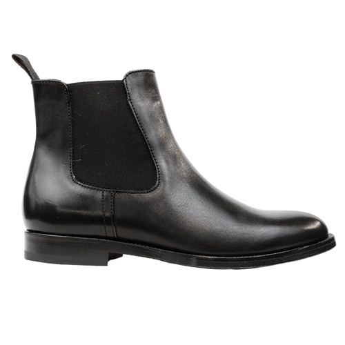 Black ankle boots with elastic best sale sides