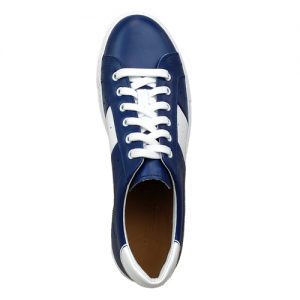 978 sneakers bluette bianco fondo cucito sopra