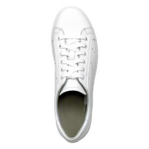 sneakers nappa bianca fondo cucito bianco sopra