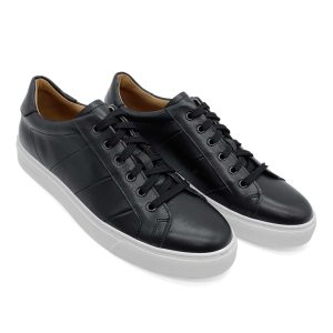 sneakers nera nappa uomo alberto monti 2