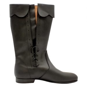 Stivale Storico h35 in Vitello Invecchiato Nero
