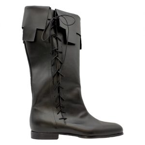 Stivale Storico h40 in Vitello Invecchiato Nero