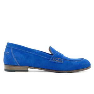 mocassino reverse azzurro donna alberto monti 4